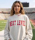 Next Level Mama Mock Neck Appliqué Sweatshirt