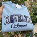 Personalized Name Appliqué Embroidered Sweatshirt