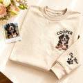Personalized Pet Portrait & Name Embroidered Sweatshirt