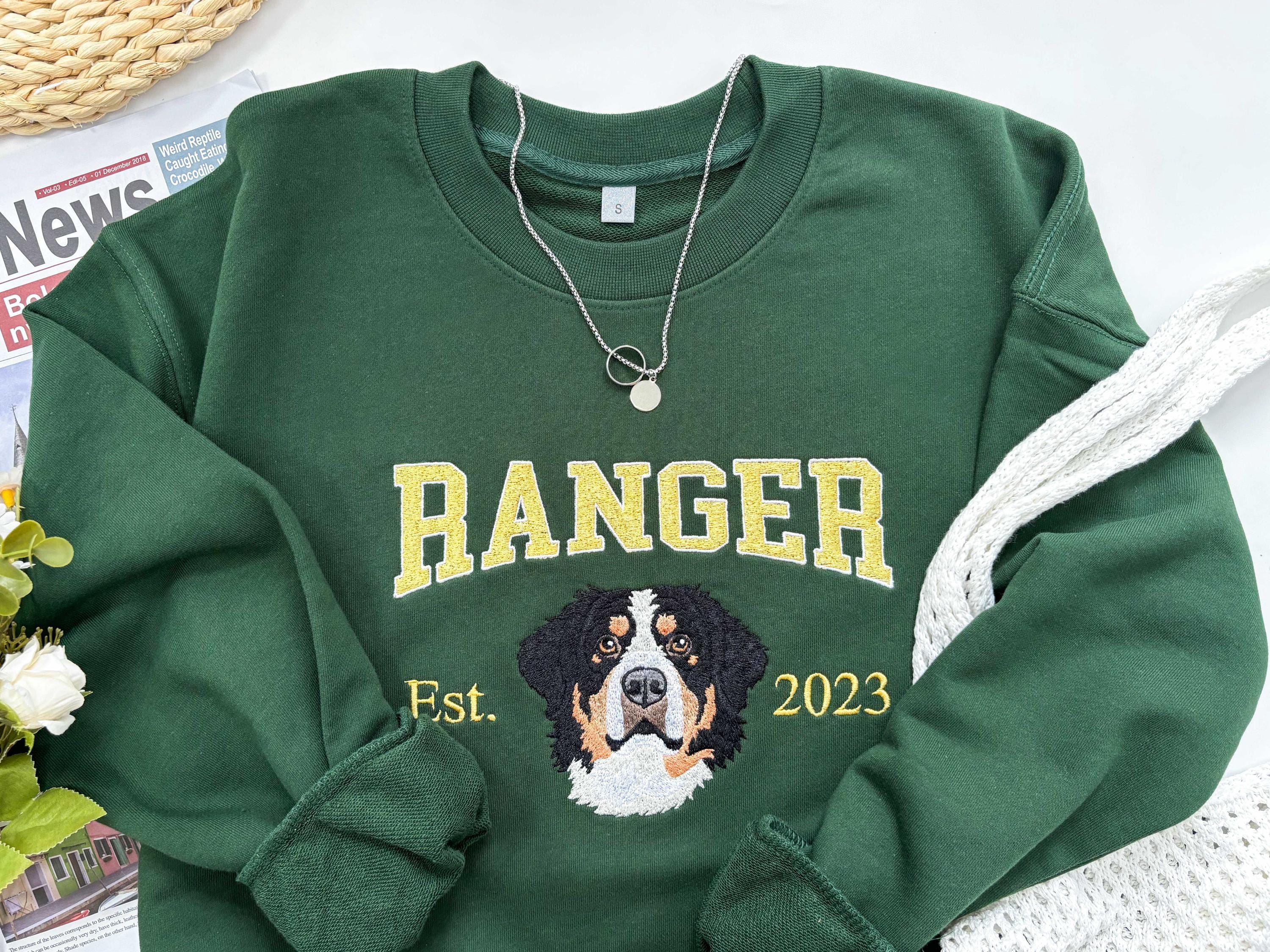 Personalized Pet Portrait Embroidered Sweatshirt