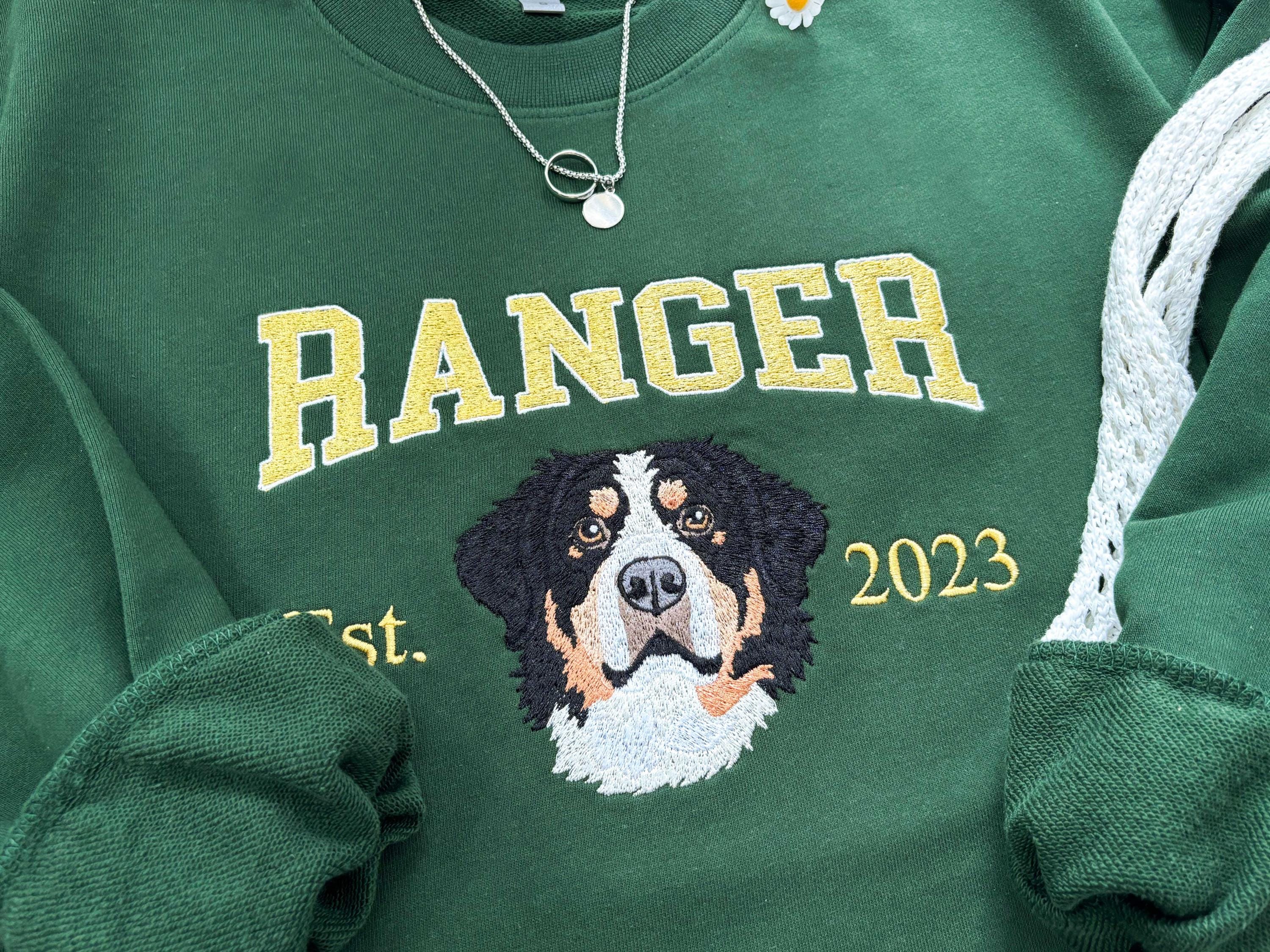 Personalized Pet Portrait Embroidered Sweatshirt