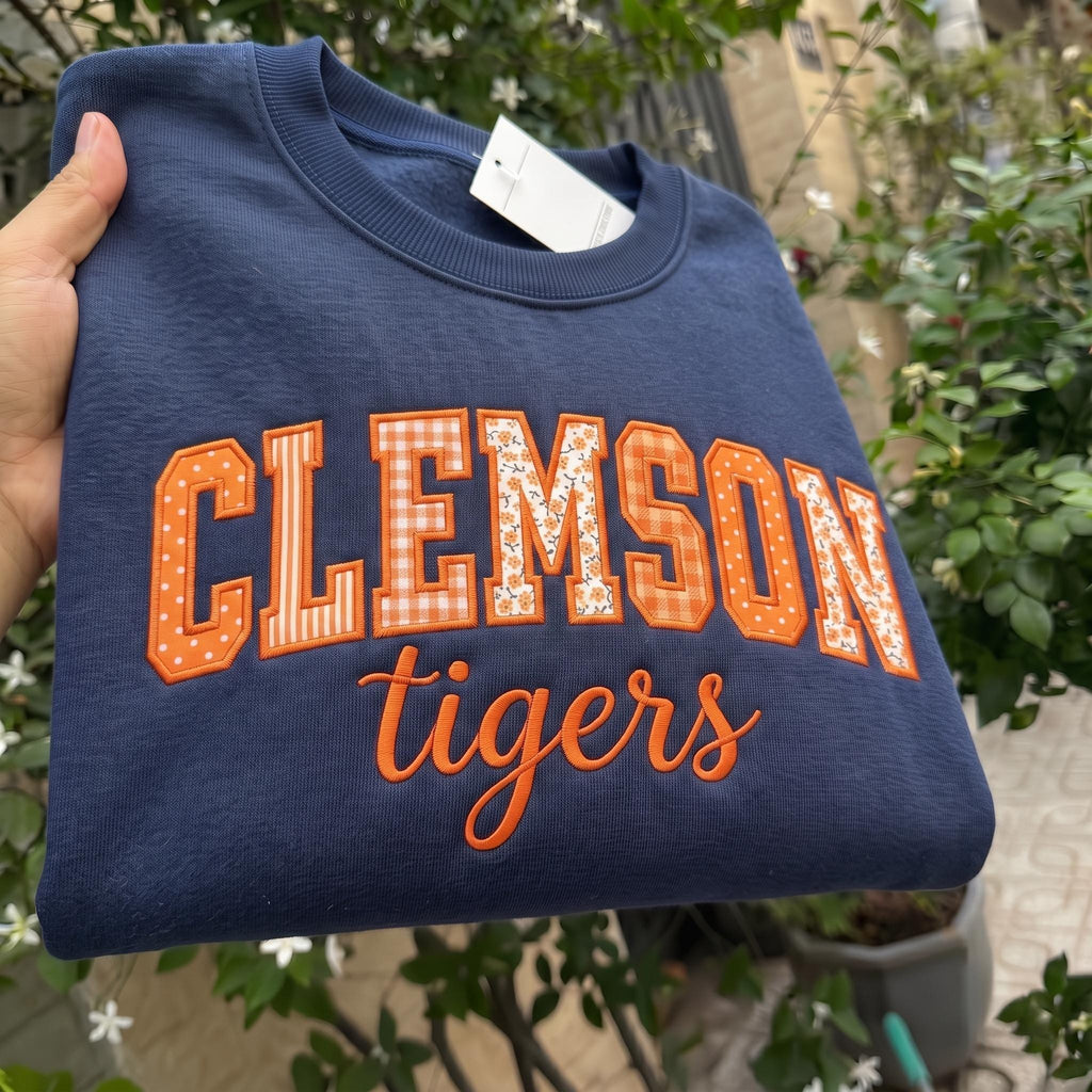Personalized Name Appliqué Embroidered Sweatshirt