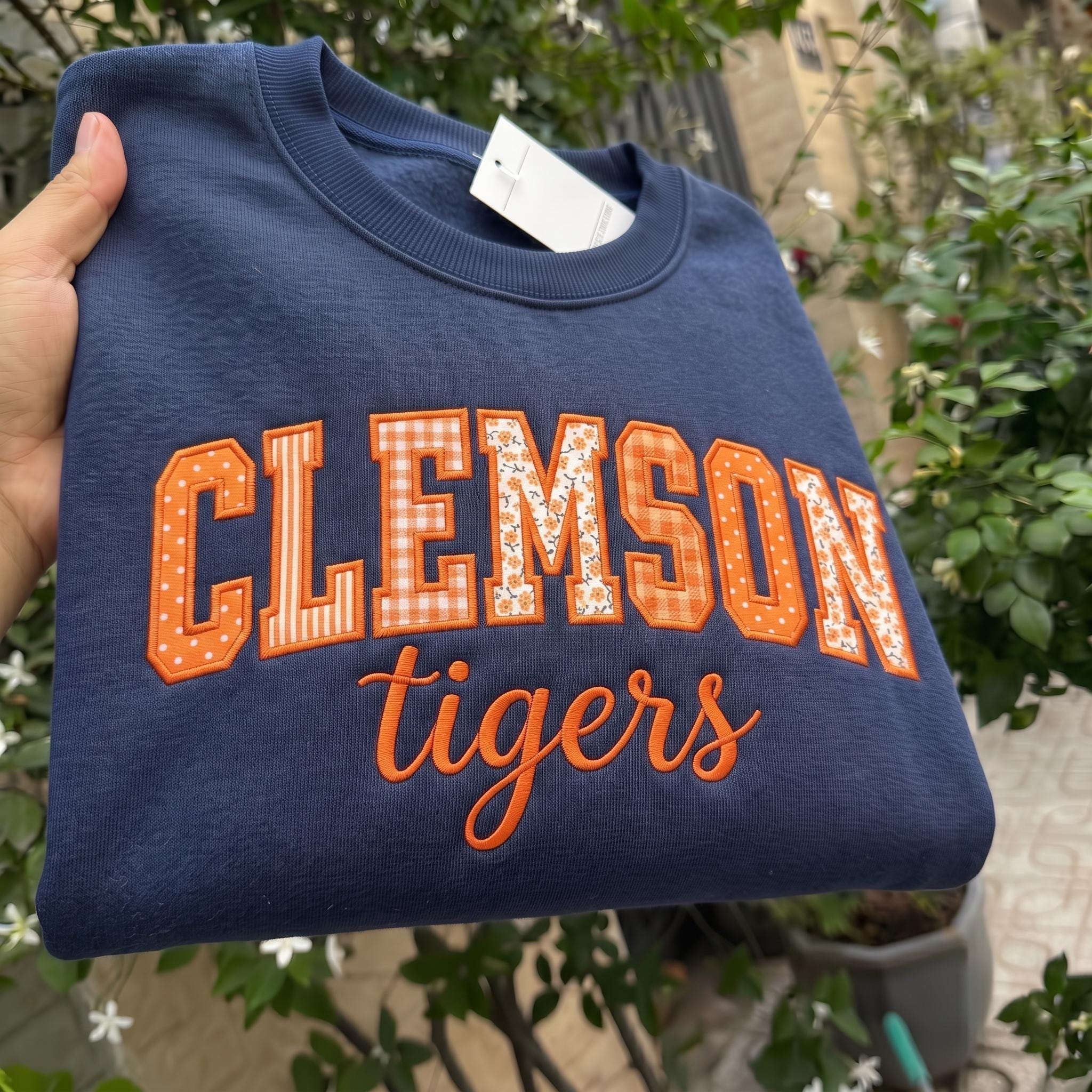 Personalized Name Appliqué Embroidered Sweatshirt