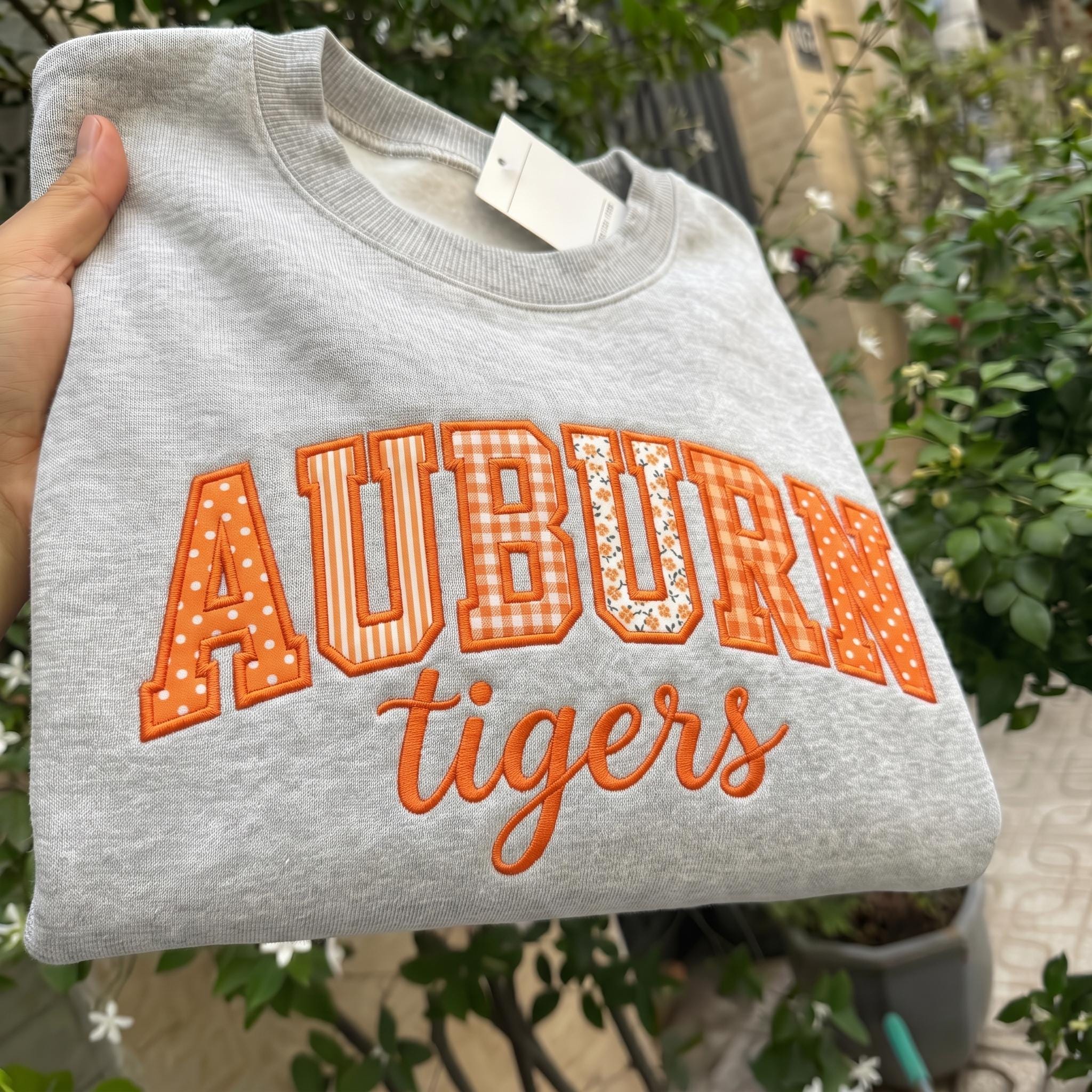 Personalized Name Appliqué Embroidered Sweatshirt