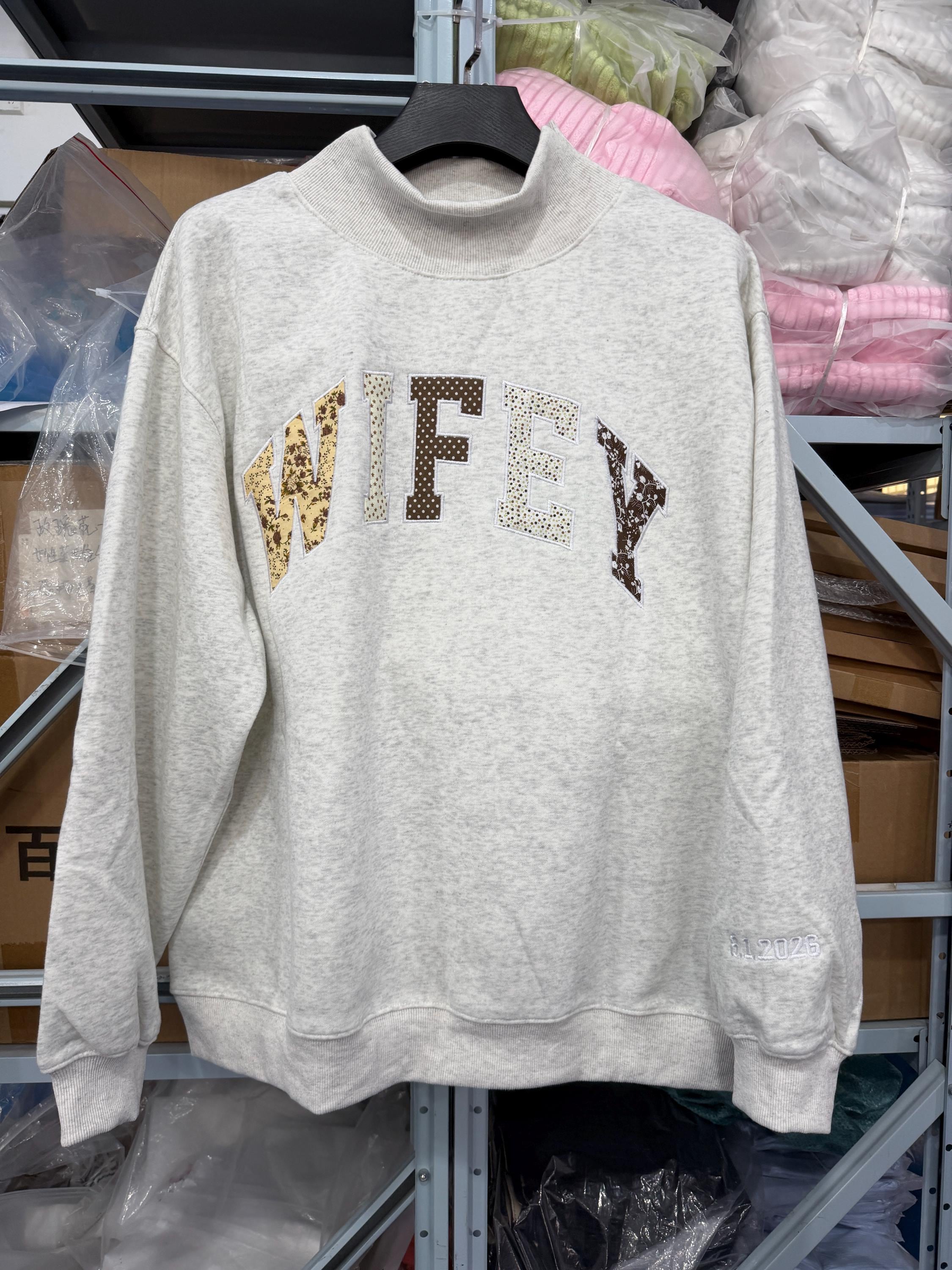 St. Michael Plaid Appliqué Embroidered Sweatshirt